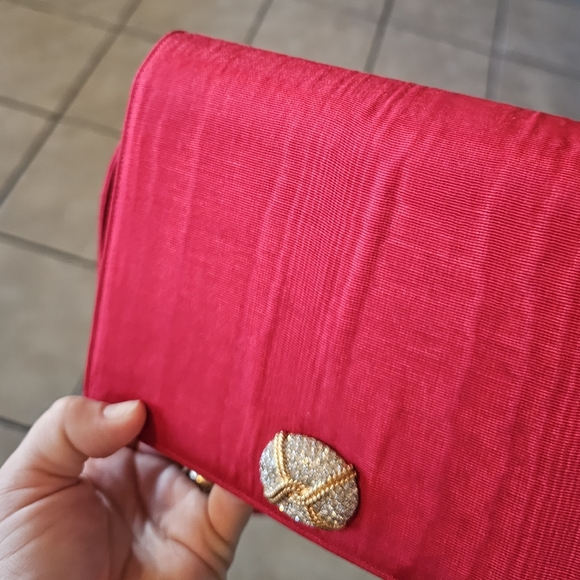 Martin Van Schaak vintage 2pc. red purse - Picture 13 of 14